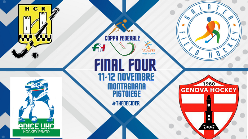 ADIGE, GALATEA, GENOVA '80 E RIVA IN CAMPO PER LA FINAL 4 DELLA COPPA FEDERALE