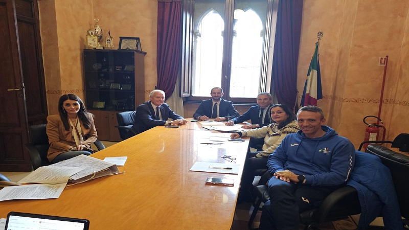 I VICE PRESIDENTI CALONICO E CORSI AD AVEZZANO PER IL NUOVO IMPIANTO