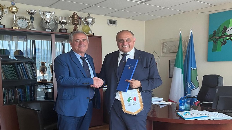 VALVERDE PUNTA SULL’HOCKEY: INCONTRO IN FIH TRA IL SINDACO CAGGEGI E IL PRESIDENTE MIGNARDI