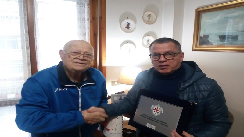 L’USSI Sardegna premia Pietro Doglio per “Una vita per lo sport”