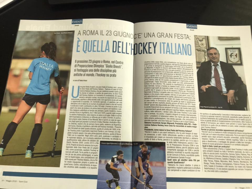 L'Hockey su Prato sul numero di maggio di SPORTCLUB